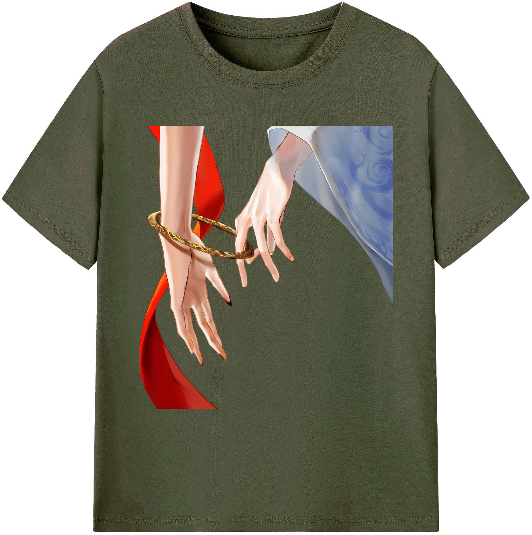 （画像用） Ne Zha 2 ナタ 魔童の大暴れ 綿100％ メンズ半袖Tシャツ｜肌触りやわらか＆通気性